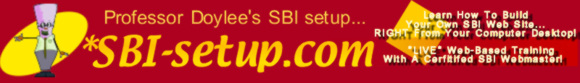 SBI Setup. Learn How To Build Your SBI Web Site Online. SBI Setup Graphic